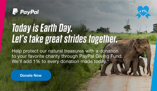 Today is Earth Day. Let's take great strides together. | Donate Now