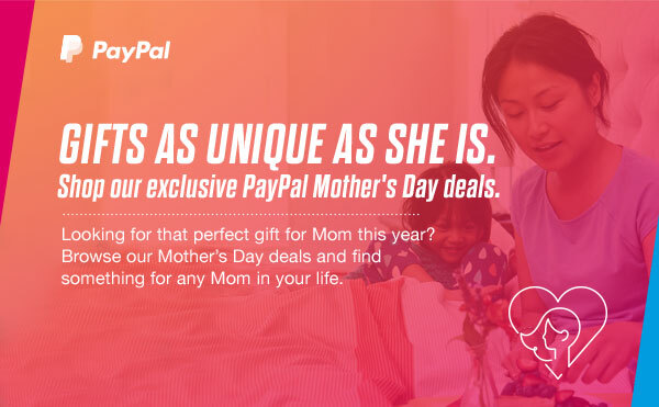 Gifts as unique as she is. Shop our exclusive PayPal Mother's Day deals.