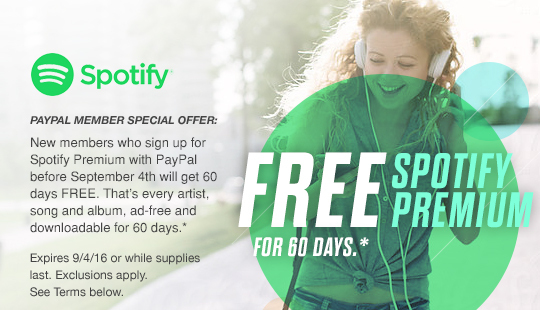 Spotify - FREE SPOTIFY PREMIUM FOR 60 DAYS.*