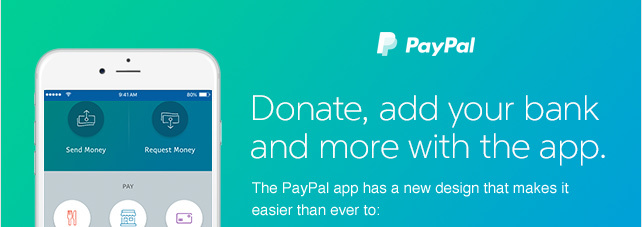 PayPal | Donate, add your bank and more with the app.