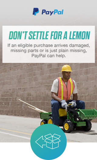 PayPal | Don’t settle for a lemon | If an eligible purchase arrives damaged, missing parts or is just plain missing, PayPal can help.