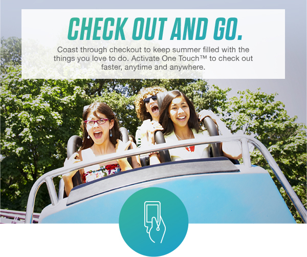 Check out and go.