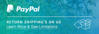 PayPal - Return Shipping's on us - Learn More and See Limitations
