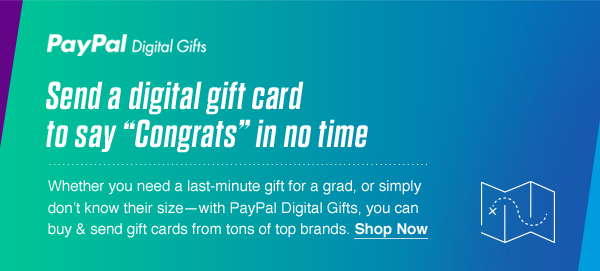 Send a digital gift card to say 