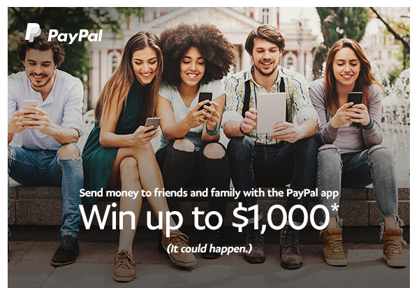 PayPal | Win up to $1,000*