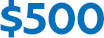 $500