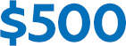 $500