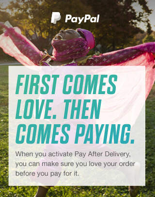 PayPal | FIRST COMES LOVE. THEN COMES PAYING.