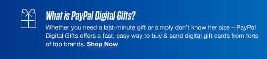 What is PayPal Digital Gifts? | Shop Now