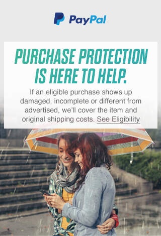 PayPal | Purchase Protection is here to help. | See Eligibility